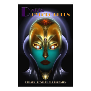 Daria Cyborg Queen Photo Print Foto Afdruk