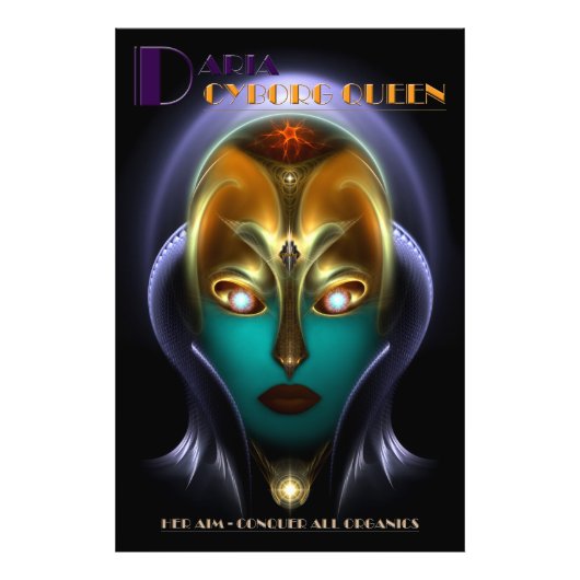 Daria Cyborg Queen Photo Print Foto Afdruk (Voorkant)