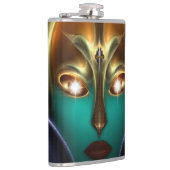 Daria Cyborg Queen Tech 8oz Vinyl Wrapped Flask Heupfles (Rechts)