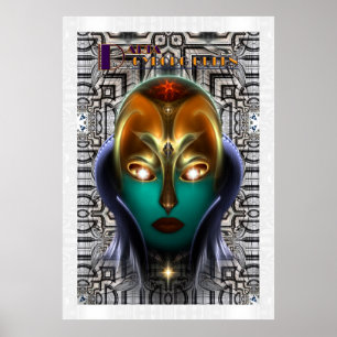 Daria Cyborg Queen Tech Archivaal Muurposter Poster