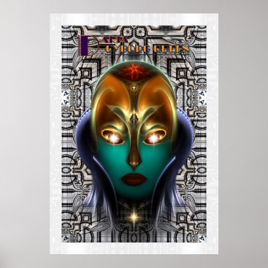 Daria Cyborg Queen Tech Archival Wall Poster (Voorkant)