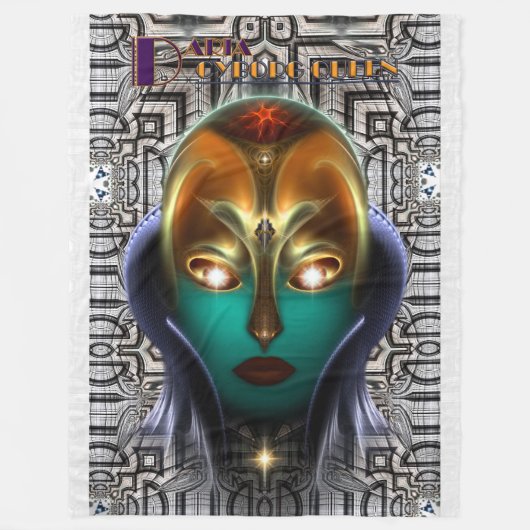 Daria Cyborg Queen Tech Fleece Blanket Deken (Voorkant)