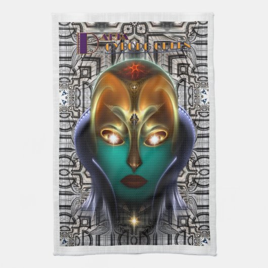 Daria Cyborg Queen Tech Theedoek (Verticaal)