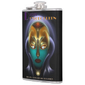 Daria Cyborg Queen Vinyl Wrapped 8oz Flask Heupfles (Links)