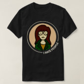 Daria Ik haat mensen T-shirt (Design voorkant)
