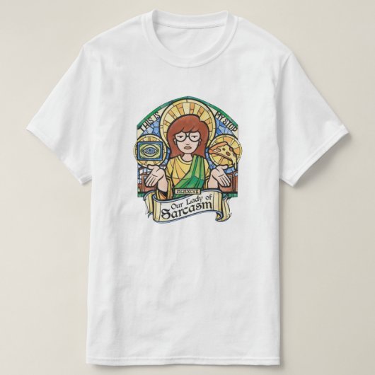 Daria Our Lady of Sarcasm T-Shirt (Design voorkant)