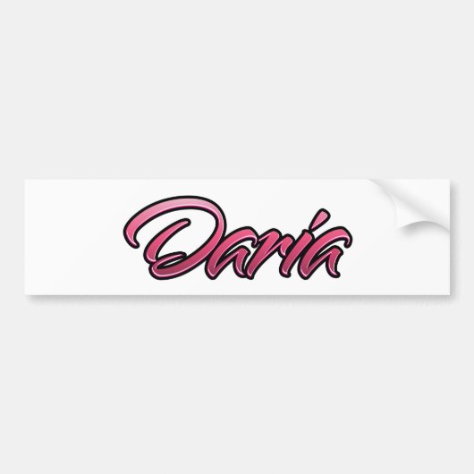 Daria roze Aufkleber Sticker (Voorkant)
