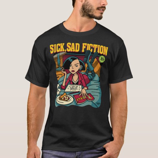 Daria T-ShirtSick Sad Fiction Classic T-Shirt (Voorkant)
