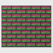 Daria Vorname Name Graffiti red green Cadeaupapier (Vlak)