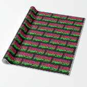 Daria Vorname Name Graffiti red green Cadeaupapier (Uitgerold)