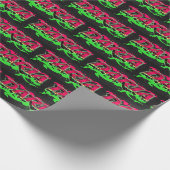 Daria Vorname Name Graffiti red green Cadeaupapier (Hoek)