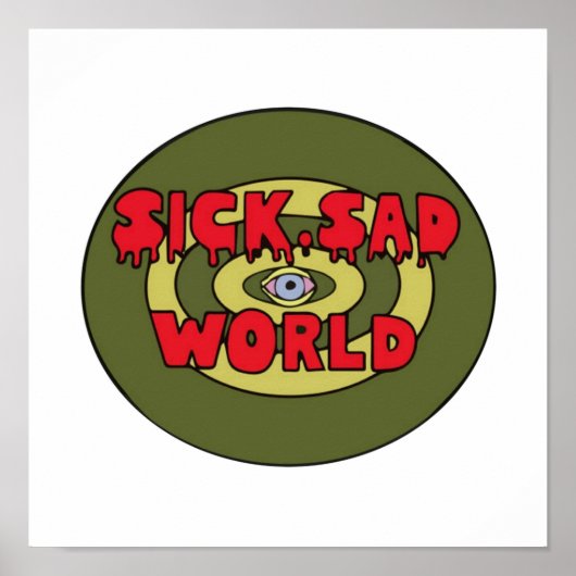 daria zieke trieste wereld in shirt poster (Voorkant)