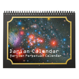 Darian Calendar: Martian Perpetual Calendar Kalender