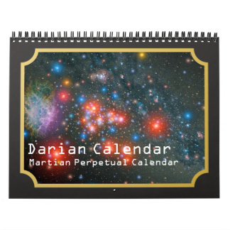 Darian Calendar: Martian Perpetual Calendar Kalender