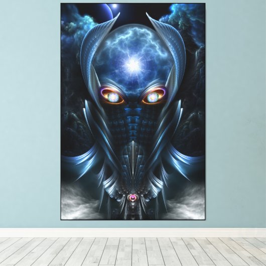 Darian Warrior Canvas Print (Insitu (Houten vloer))