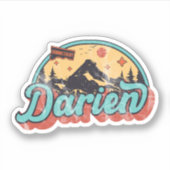 Darien, Connecticut Sticker (Voorkant)