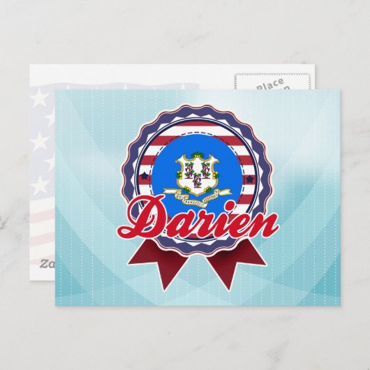Darien, CT Briefkaart (Voorkant / Achterkant)
