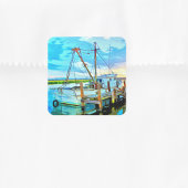 Darien Garnalen Bootvloot Vierkante Sticker