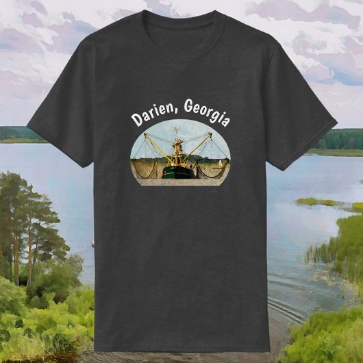 Darien Georgia Shrimp Boat T-shirt