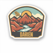 Darien, Georgia Sticker (Voorkant)