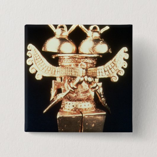 Darien Pectoral Vierkante Button 5,1 Cm (Voorkant)