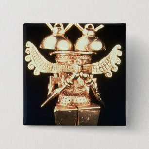 Darien Pectoral Vierkante Button 5,1 Cm