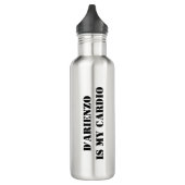 D'Arienzo is mijn cardio grappige Tanguero Tango D Waterfles (Links)