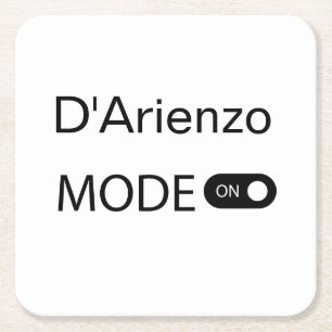 D'Arienzo mode grappige Tanguero Tango Danser Milo Kartonnen Onderzetters