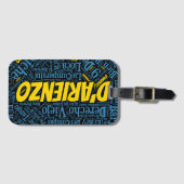 D'Arienzo Tango Word Art Bagagelabel (Voorkant (horizontaal))