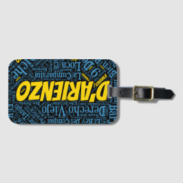D'Arienzo Tango Word Art Bagagelabel