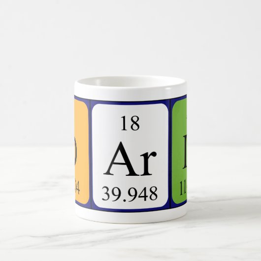 Darin periodieke lijstnaam mok (Center)