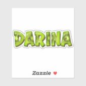 Darina Name Kiwi Design Aufkleber Sticker (Vel)