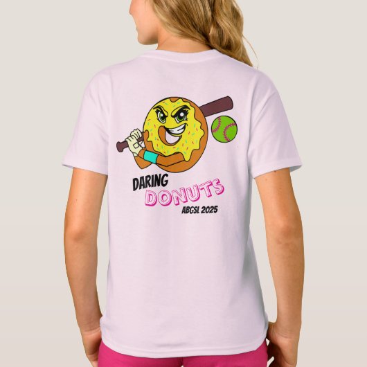 Daring Donuts - Meisjes T-shirt (Achterkant)