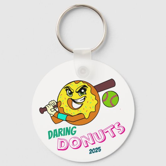 Daring Donuts - Softball Bag Sleutelhanger (Voorkant)
