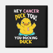 Daring Duckie - Borstkanker Krijger Magneet (Voorkant)