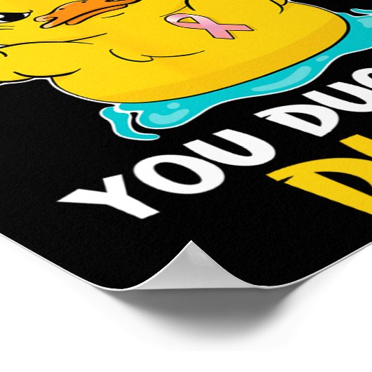 Daring Duckie - Borstkanker Krijger Poster (Hoek)