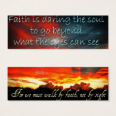 Daring Faith Profile Card Mini Visitekaartjes (Voorkant /achterkant)