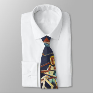 Daring Flying Wallendas Rood Blauw Geel Stropdas