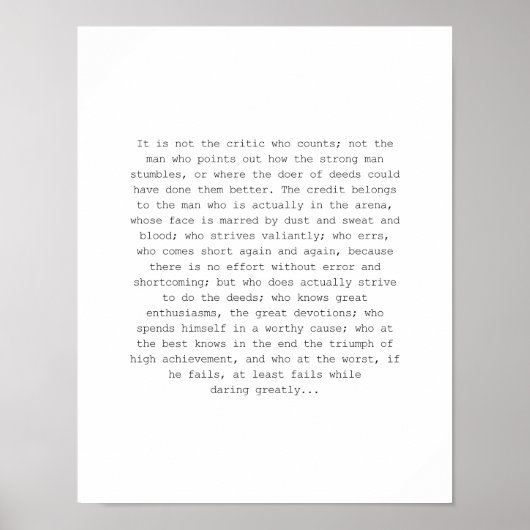 Daring in grote mate afdrukken poster (Voorkant)