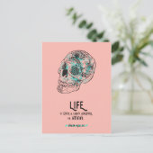 Daring Life Quote Briefkaart (Staand voorkant)