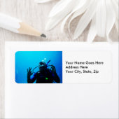 Daring Scuba Diver Etiket (Insitu)