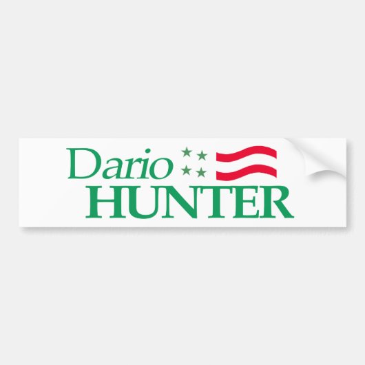 Dario Hunter 2020 Bumpersticker (Voorkant)