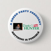 Dario Hunter voor President Ronde Button 5,7 Cm (Voorkant)