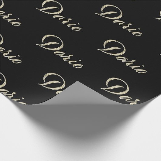 Dario Vorname Name edles Geschenkpapier Papier (Hoek)
