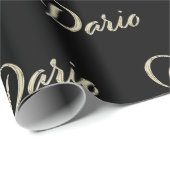 Dario Vorname Name edles Geschenkpapier Papier (Rol Hoek)