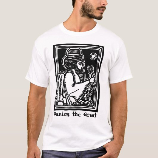 Darius het Grote t-shirt door AncientAgesPrints (Voorkant)