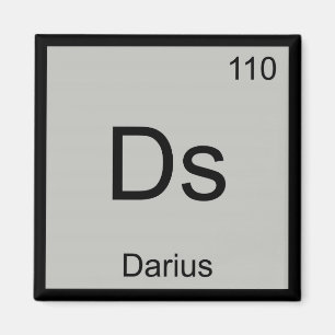 Darius Naam Chemie Element Periodiek Systeem Magneet