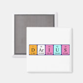 Darius periodiek table name magnet (Voorkant / Achterkant)