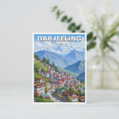 Darjeeling India  Briefkaart (Staand voorkant)