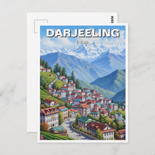 Darjeeling India  Briefkaart (Voorkant / Achterkant)